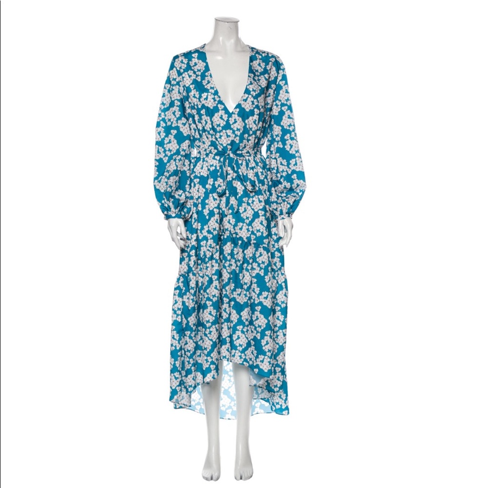 Floral Print Borgo De Nor A-Line Designer Dress
